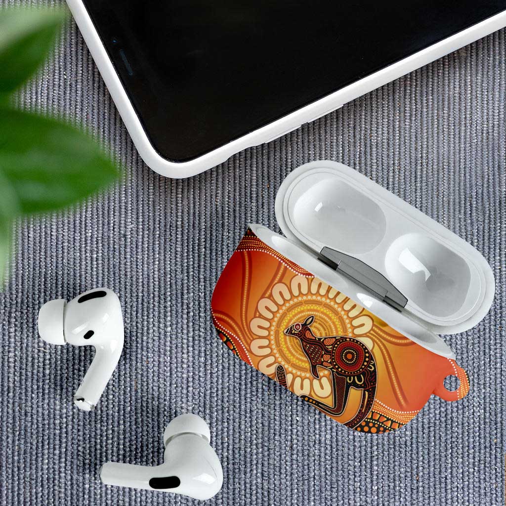 Indigenous Kangaroo Australia AirPods Case Australian Aboriginal Art Proud
