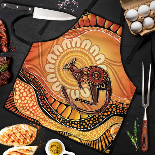 Indigenous Kangaroo Australia Apron Australian Aboriginal Art Proud