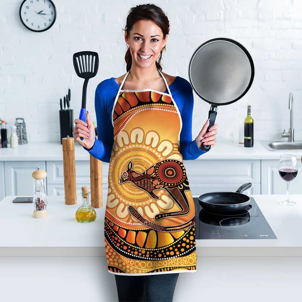 Indigenous Kangaroo Australia Apron Australian Aboriginal Art Proud