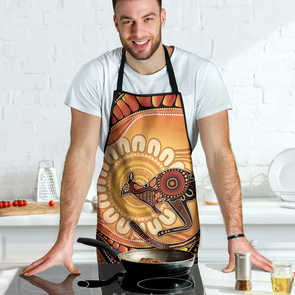Indigenous Kangaroo Australia Apron Australian Aboriginal Art Proud