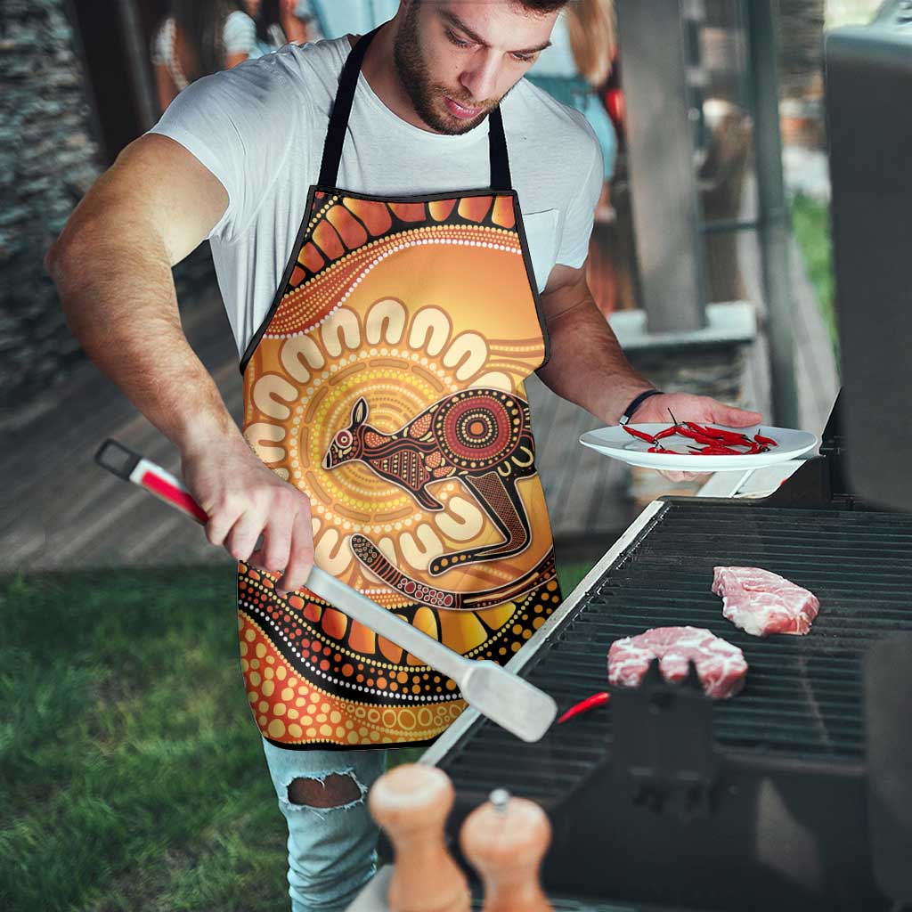 Indigenous Kangaroo Australia Apron Australian Aboriginal Art Proud