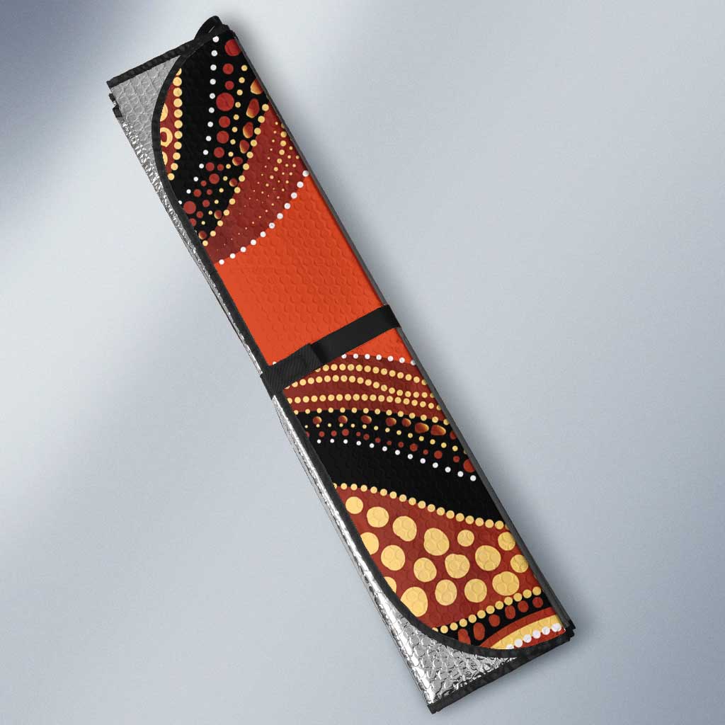 Indigenous Kangaroo Australia Auto Sun Shade Australian Aboriginal Art Proud
