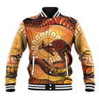 Indigenous Kangaroo Australia Baseball Jacket Australian Aboriginal Art Proud