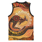 Indigenous Kangaroo Australia Basketball Jersey Australian Aboriginal Art Proud