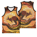 Indigenous Kangaroo Australia Basketball Jersey Australian Aboriginal Art Proud
