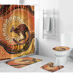 Indigenous Kangaroo Australia Bathroom Set Australian Aboriginal Art Proud