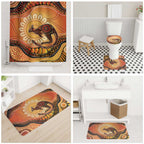 Indigenous Kangaroo Australia Bathroom Set Australian Aboriginal Art Proud