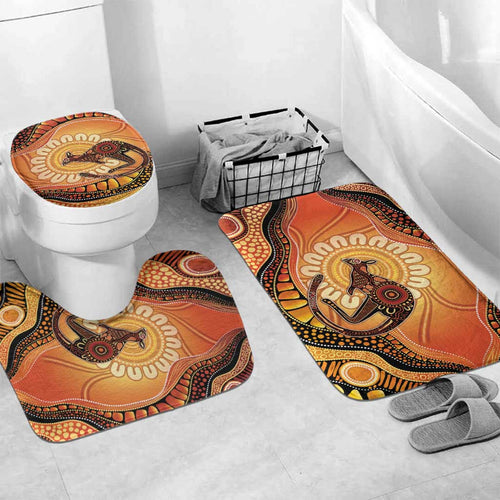Indigenous Kangaroo Australia Bathroom Set Australian Aboriginal Art Proud