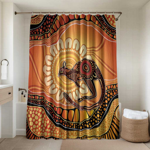 Indigenous Kangaroo Australia Bathroom Set Australian Aboriginal Art Proud
