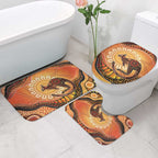 Indigenous Kangaroo Australia Bathroom Set Australian Aboriginal Art Proud