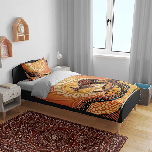 Indigenous Kangaroo Australia Bedding Set Australian Aboriginal Art Proud