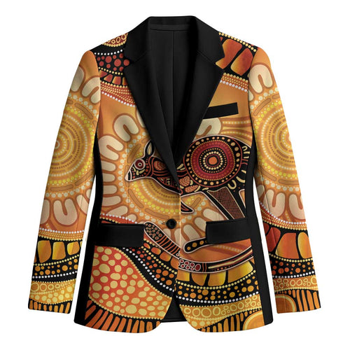 Indigenous Kangaroo Australia Blazer Australian Aboriginal Art Proud