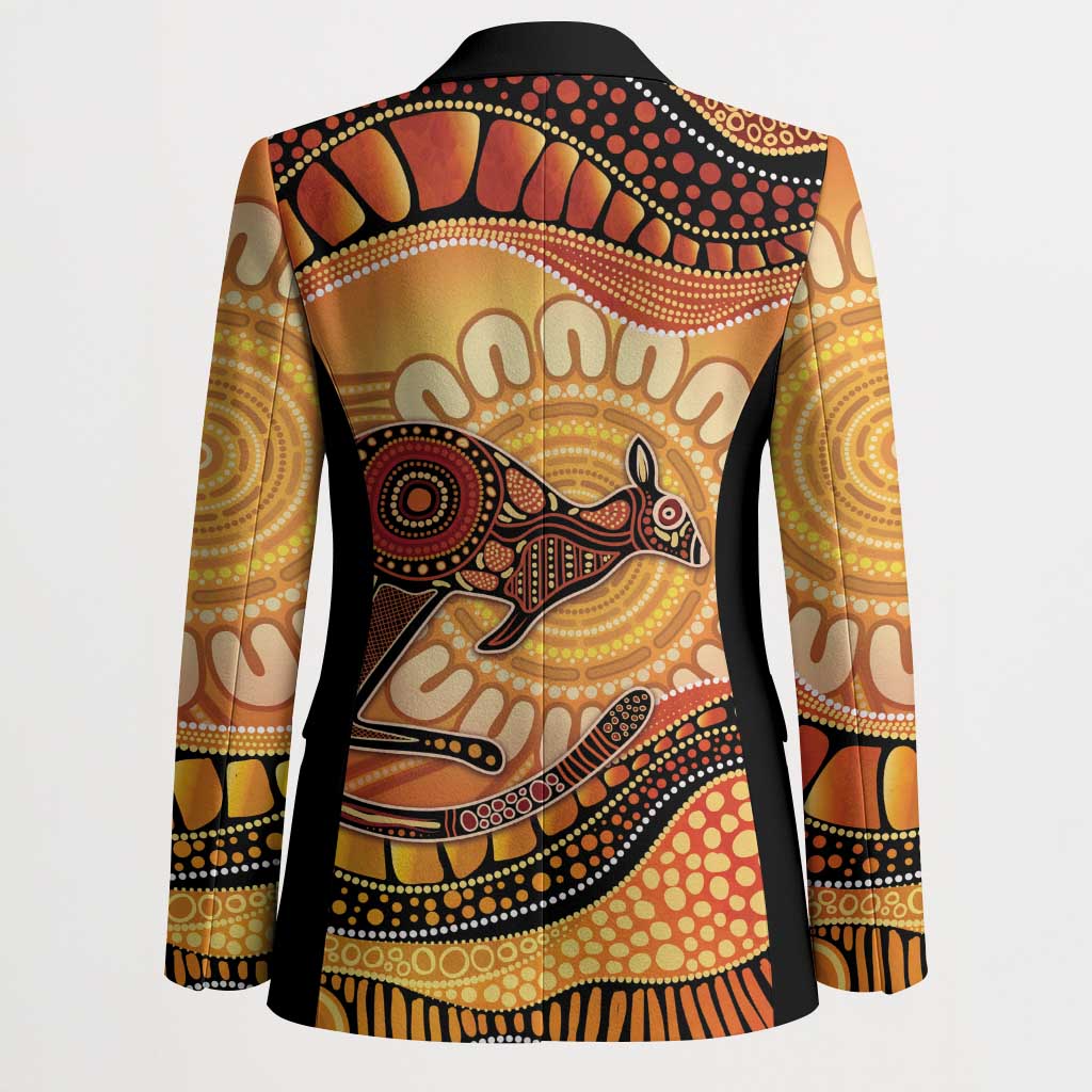 Indigenous Kangaroo Australia Blazer Australian Aboriginal Art Proud