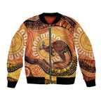Indigenous Kangaroo Australia Bomber Jacket Australian Aboriginal Art Proud