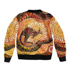 Indigenous Kangaroo Australia Bomber Jacket Australian Aboriginal Art Proud