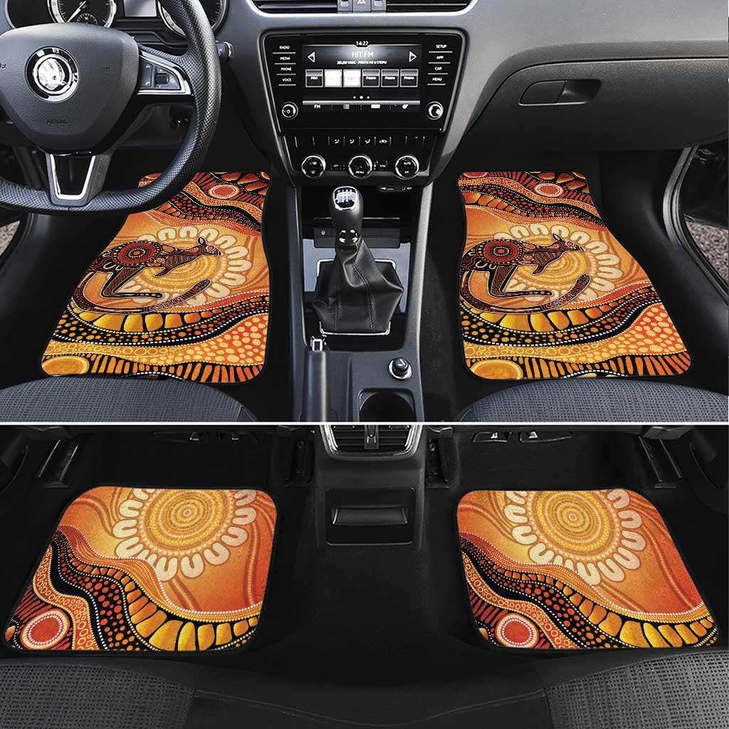 Indigenous Kangaroo Australia Car Mats Australian Aboriginal Art Proud