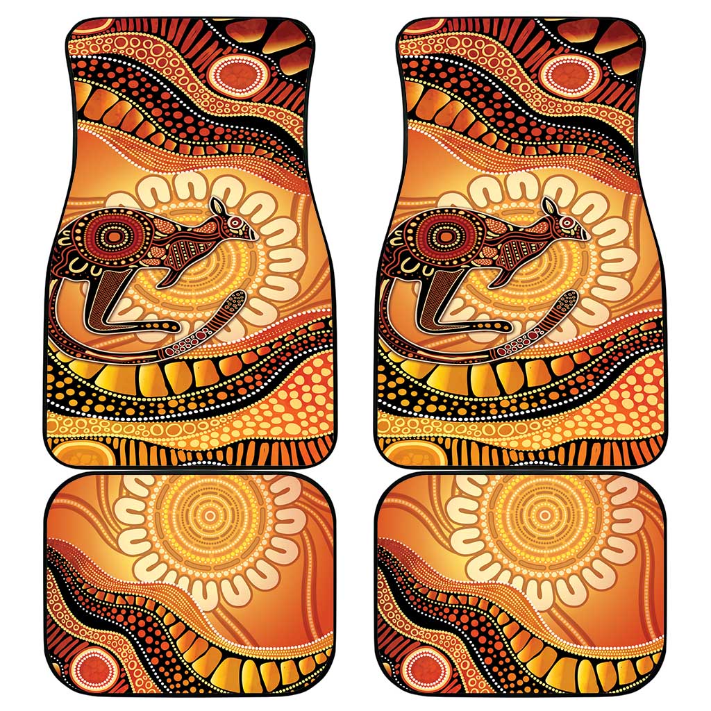 Indigenous Kangaroo Australia Car Mats Australian Aboriginal Art Proud