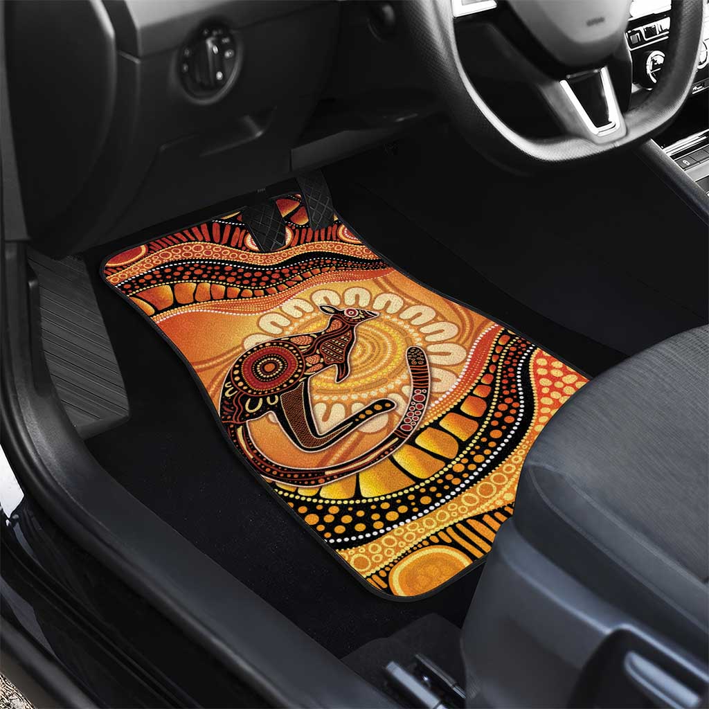 Indigenous Kangaroo Australia Car Mats Australian Aboriginal Art Proud