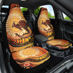 Indigenous Kangaroo Australia Car Seat Cover Australian Aboriginal Art Proud