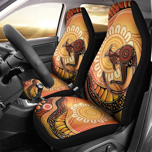Indigenous Kangaroo Australia Car Seat Cover Australian Aboriginal Art Proud