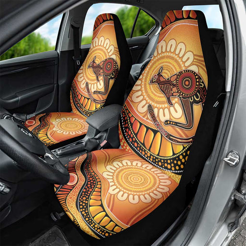 Indigenous Kangaroo Australia Car Seat Cover Australian Aboriginal Art Proud