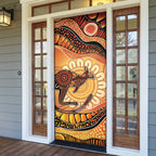 Indigenous Kangaroo Australia Door Cover Australian Aboriginal Art Proud