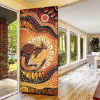 Indigenous Kangaroo Australia Door Cover Australian Aboriginal Art Proud