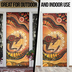 Indigenous Kangaroo Australia Door Cover Australian Aboriginal Art Proud