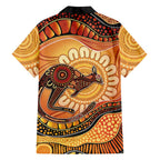 Indigenous Kangaroo Australia Family Matching Puletasi and Hawaiian Shirt Australian Aboriginal Art Proud