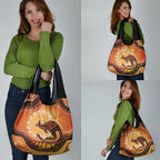 Indigenous Kangaroo Australia Grocery Bag Australian Aboriginal Art Proud