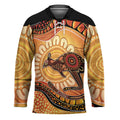 Indigenous Kangaroo Australia Hockey Jersey Australian Aboriginal Art Proud