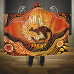 Indigenous Kangaroo Australia Hooded Blanket Australian Aboriginal Art Proud