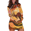 Indigenous Kangaroo Australia Hoodie Dress Australian Aboriginal Art Proud