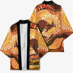 Indigenous Kangaroo Australia Kimono Australian Aboriginal Art Proud