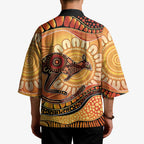 Indigenous Kangaroo Australia Kimono Australian Aboriginal Art Proud