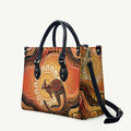 Indigenous Kangaroo Australia Leather Bag Australian Aboriginal Art Proud