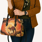 Indigenous Kangaroo Australia Leather Bag Australian Aboriginal Art Proud