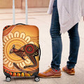 Indigenous Kangaroo Australia Luggage Cover Australian Aboriginal Art Proud