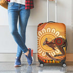 Indigenous Kangaroo Australia Luggage Cover Australian Aboriginal Art Proud