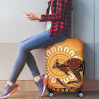 Indigenous Kangaroo Australia Luggage Cover Australian Aboriginal Art Proud