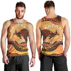Indigenous Kangaroo Australia Men Tank Top Australian Aboriginal Art Proud