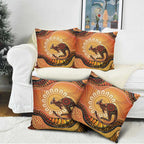 Indigenous Kangaroo Australia Pillow Cover Australian Aboriginal Art Proud