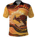 Indigenous Kangaroo Australia Polo Shirt Australian Aboriginal Art Proud