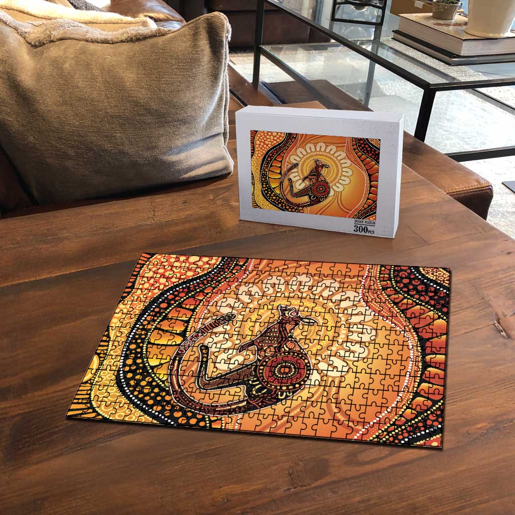Indigenous Kangaroo Australia Puzzle Australian Aboriginal Art Proud