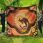 Indigenous Kangaroo Australia Quilt Australian Aboriginal Art Proud