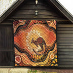 Indigenous Kangaroo Australia Quilt Australian Aboriginal Art Proud