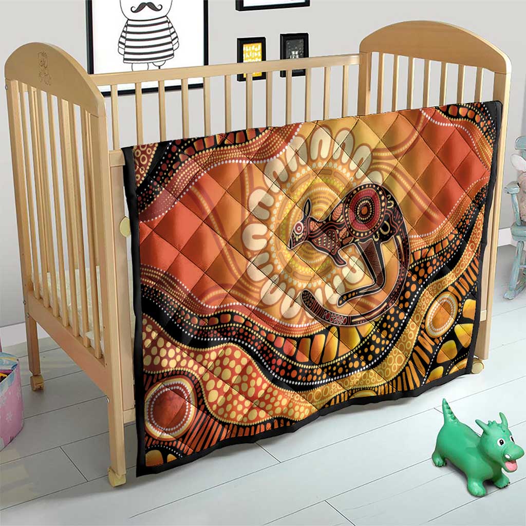 Indigenous Kangaroo Australia Quilt Australian Aboriginal Art Proud