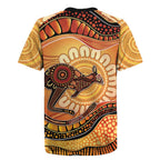 Indigenous Kangaroo Australia Rugby Jersey Australian Aboriginal Art Proud