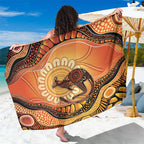 Indigenous Kangaroo Australia Sarong Australian Aboriginal Art Proud