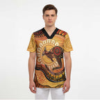 Indigenous Kangaroo Australia Scrub Top Australian Aboriginal Art Proud